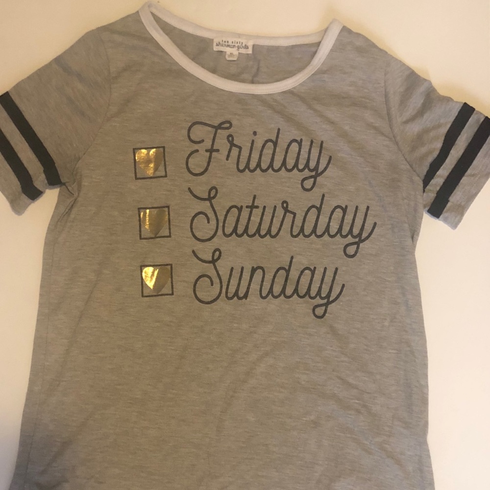 Grey graphic T-shirt